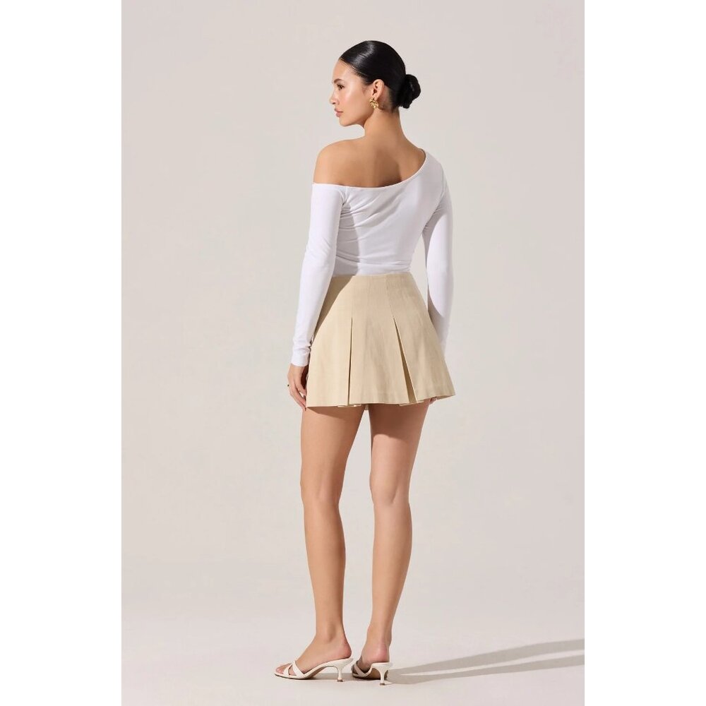ASTR the Label Kora Top in White Small New Womens Long Sleeve Tee - Picture 10 of 11